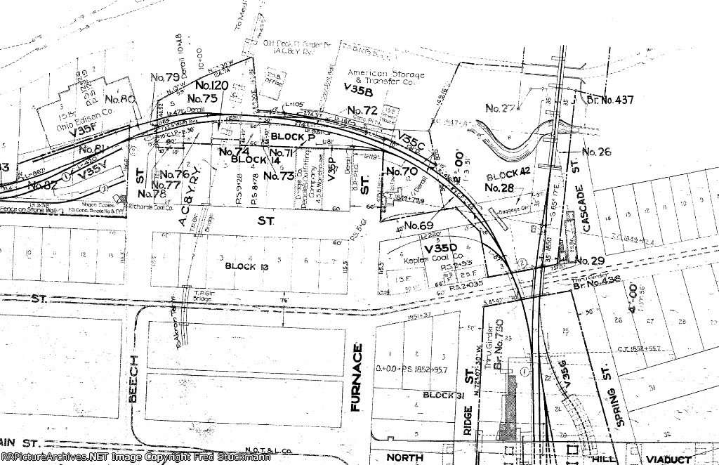 American Storage & Transfer Co. is plotted top center on this 1918 tax valuation map.